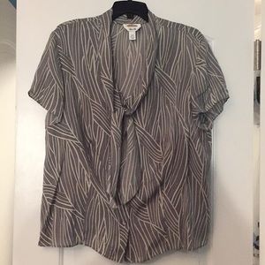 Talbots Grey Blouse